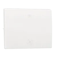 TECLA SIMPLE C/2 SÍMBOLOS VENTILADOR BLANCO