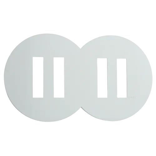 Plaque Double Horizontale ½ - 0 - ½ Module Siza Vieira