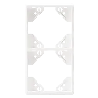 PLAQUE DOUBLE VERTICALE ARGENT