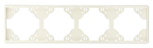 PLAQUE QUADRUPLE HORIZONTALE IVOIRE