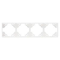 PLAQUE QUADRUPLE HORIZONTALE ARGENT