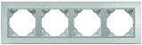PLAQUE QUADRUPLE INOX/ALUMINE