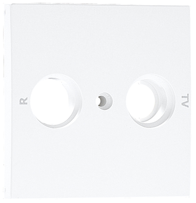 Cover Plate for R - TV Socket Multibrand 2 Outputs