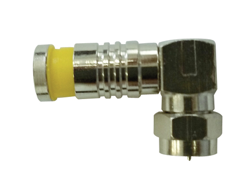 Fiche Mâle Type F 90º Compression