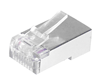 Fiche RJ45 FTP 8 Contacts (blindée)