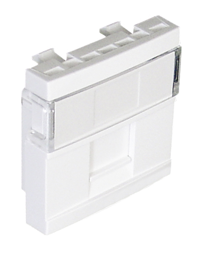 Face Plate for 1 RJ45 Connector - 2 Modules