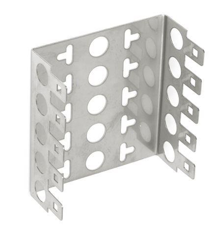 Profil en U pour 5 DDE/DDS (Hauteur 22mm)