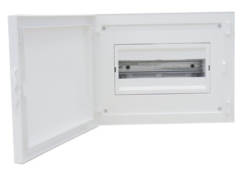 Complete Flush Mounting Distribution Panelboard - 12 Modules (1x12)