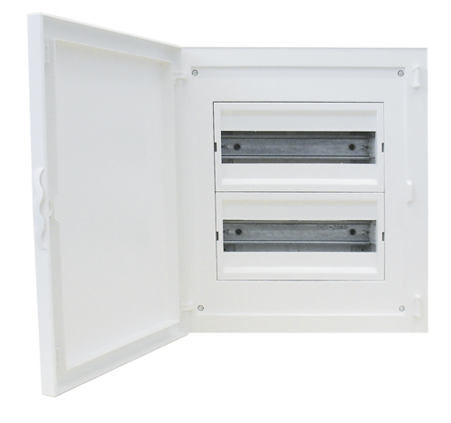 Complete Flush Mounting Distribution Panelboard - 24 Modules (2x12)