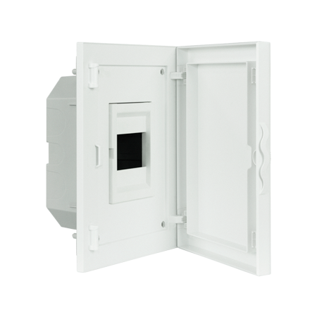 Complete Low Depth Flush Mounting Distribution Panelboard - 4 MODULES (1x4)