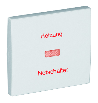 Tecla para Luminosos com Tampografia “HEIZUNG NOTSCHALTER”